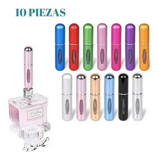 Atomizador De Perfume Portátil 10 Piezas Recargable