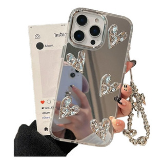 Funda Para iPhone 15 14 13 12 11 Case De Espejo Con 3d Amor Funda Para iPhone 15 14 13 12 11 Case De Espejo Con 3d Amor