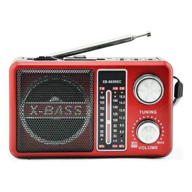 Radio Portatil Am Fm Sw Antena Parlante Bluetooth Linterna