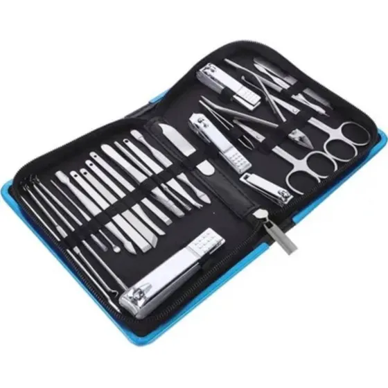 Kit De Quiropedia 26 En 1 Para Pedicure/spa De Acero