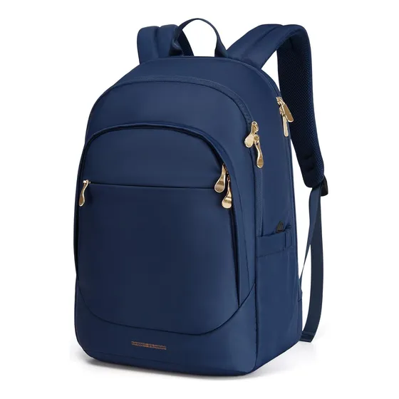 Mochila De Viaje Para Computadora, Con Orificio Usb, Negro Y