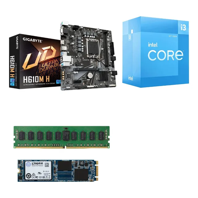 Kit Actualización Intel Celeron G6900 H610 Ddr5 8gb 500gb Kt