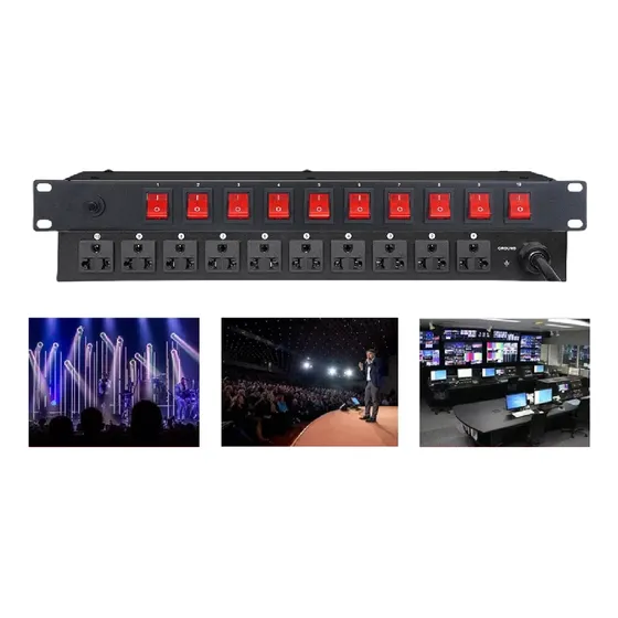 Barra Multicontacto Switchera Rack Para 10 Contactos