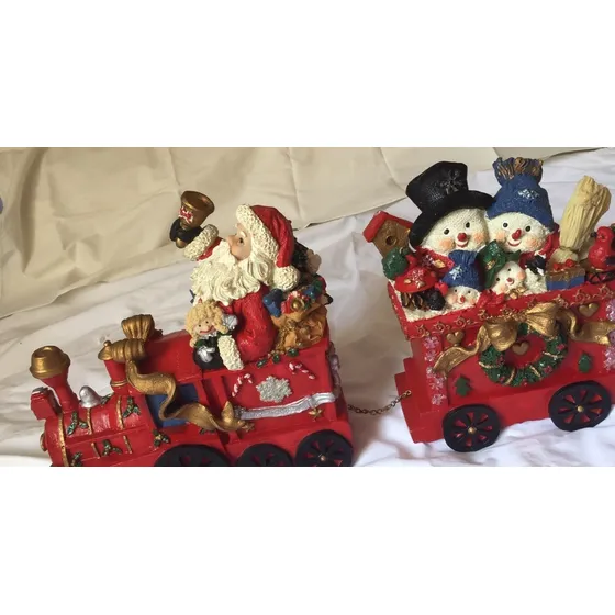 Adorno Navidadeño: Tren D San Nicolás, 4 Vagones/ Santini
