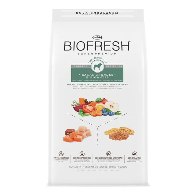Biofresh Super Premium Castrado Raza Grande 15 Kg Con Regalo