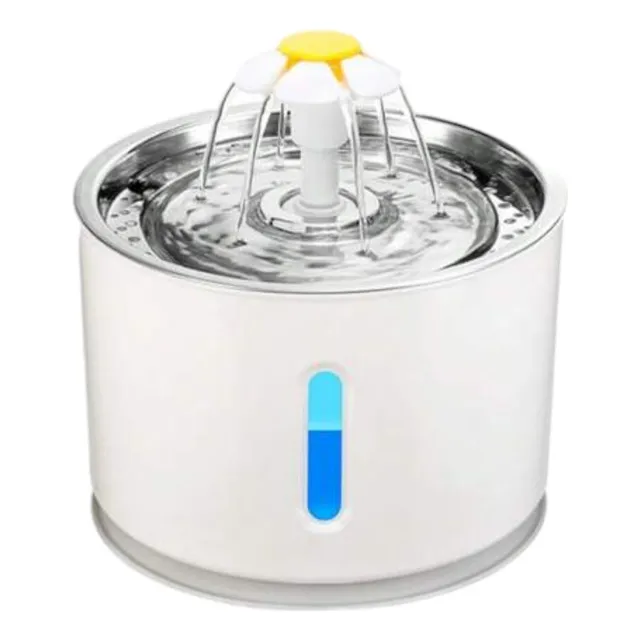 Portu Pets Flower 2,4lt Fuente De Agua Bebedero Para Gatos
