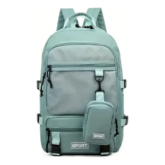 Mochila Urbana Impermeable Reforzada Grande Porta Laptop Monedero Con Cierre Bolsillos Para Botella Grande 30 Litros Mochila Viaje Mochila Universitaria Mochila Moderna Levys Bazar 823 Color Aqua
