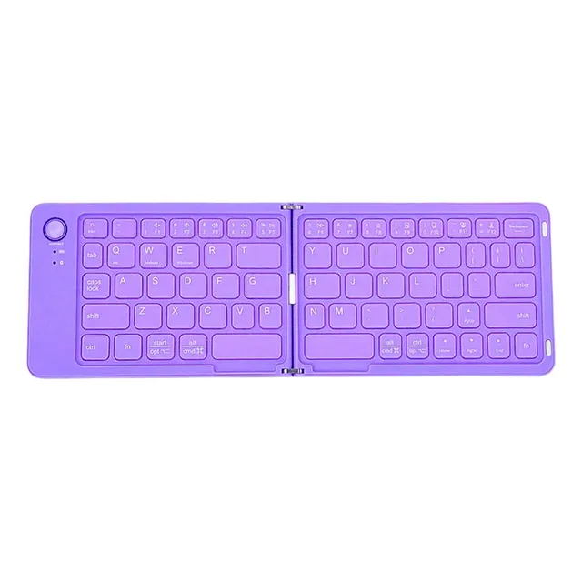 Teclado Inalámbricos Btk001 Mini Meetion Plegable Febo Teclado Violeta Idioma Inglés/violeta