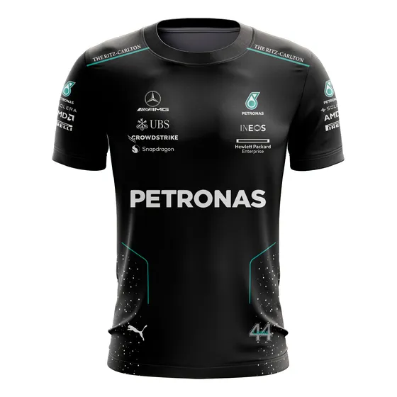 Camisa Dry Fit Uv50+ Mercedes Hamilton 2024 F1 