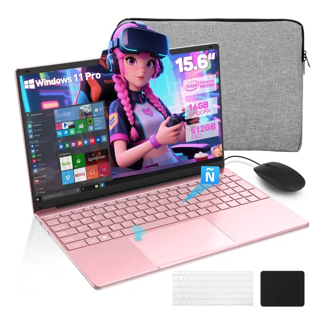Laptop 15.6'' Intel Celeron Notebook 16 Gb Ram 512 Gb Huella
