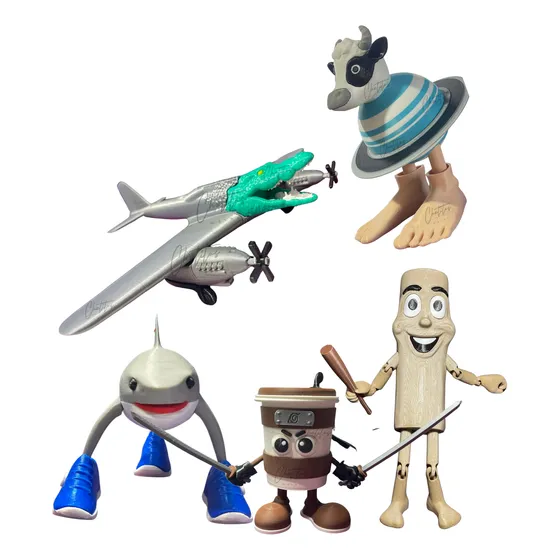 Muñeco Meme Tralalero +bombardino+tung+assessino+saturnita3d