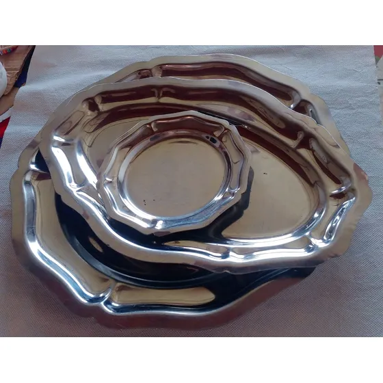 Bandejas Francesas 60/70's Aliments Bebidas Acero Inoxidable
