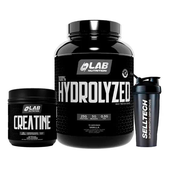 Isolate Hydrolizada 5lb Vainilla+creatina Lab 500gr+shaker