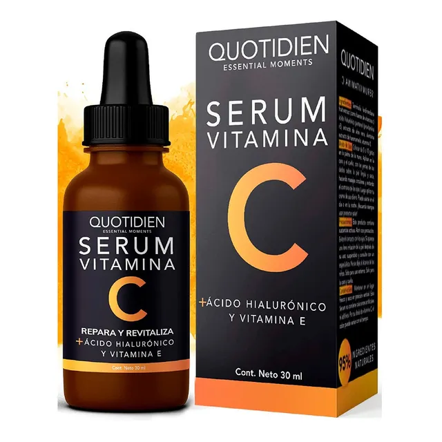 Serum Facial Vitamina C + Ácido Hialurónico + Vitamina E - Skin Care Día / Noche - Antienvejecimiento - Antimanchas - Aclara Suero Cuidado Facial Antioxidante Para Todo Tipo De Piel -Skincare -30ml
