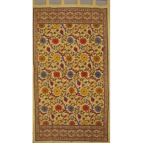 India Arts Cortina Pestaña Girasol Para Puerta Color Limon