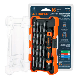 Juego Desarmadores Precisión 17pz, Truper, 14159 Juego Desarmadores Precisión 17pz, Truper, 14159
