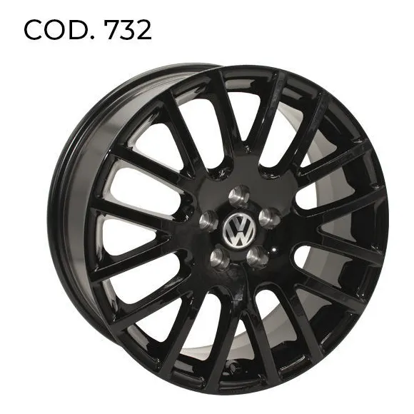 Pack Juego Llanta Vm - Bora 1.8t (732) Rodado 17x7.0 Negra