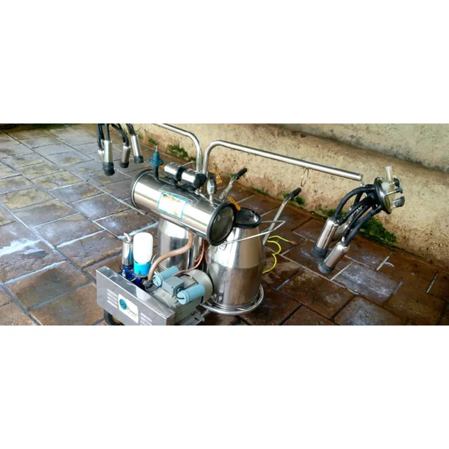 Maquina Ordeño Soul Power 2 Puesto Portatil Acero Inoxidable