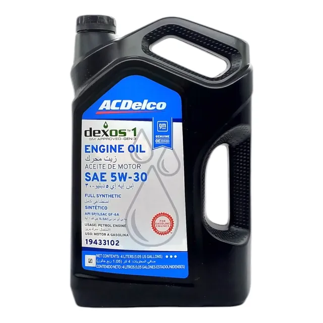 Lubricante Sintético Acdelco 5w30 Dexos 1 Bidón 4 Litros