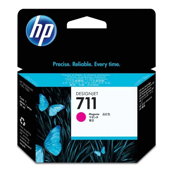 Cartucho Tinta Original Hp 711 Plotter T120 T130 Magenta
