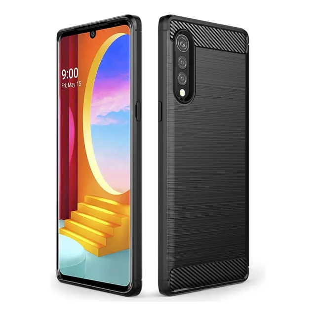 Carcasa Para LG Todos Los Modelos Acabado Fibra Carbono
