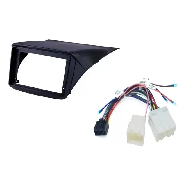 Bisel Adaptador + Arnes Mitsubishi L200  2007 -2015 Radio 9 