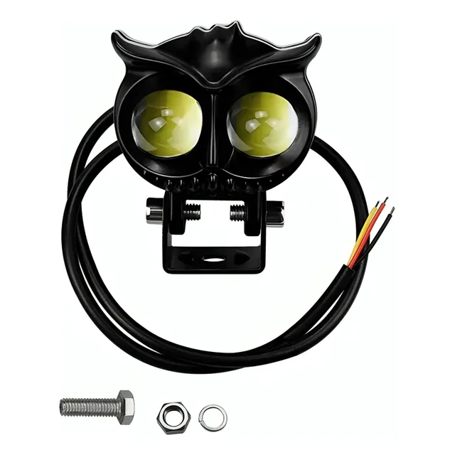 Faro Led Buho Pequeño Blanco Amarillo Doble Lupa