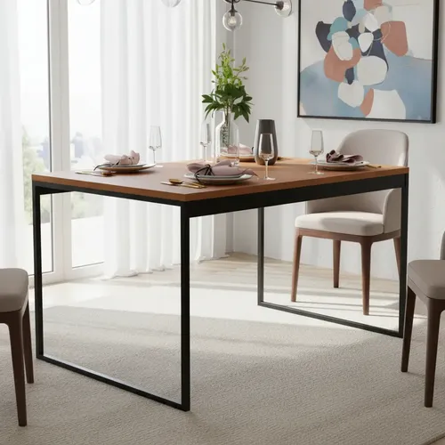 Mesa Zinnia Charles Zm1, Madeira, 120cm, Znc-chrl-wd01 | MercadoLivre