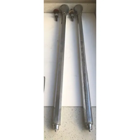 Soporte Pedestal Metal Roscable Mesa Lavamanos Etc(set De 2)