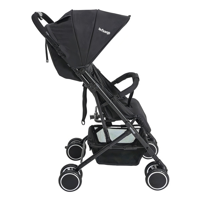 Carrinho De Bebê Compacto Whoop Mascote 0 A 15kg Preto