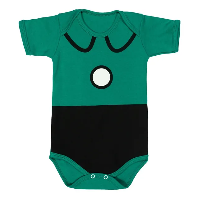 Body Curto Verde Personagem Bebê Cebola