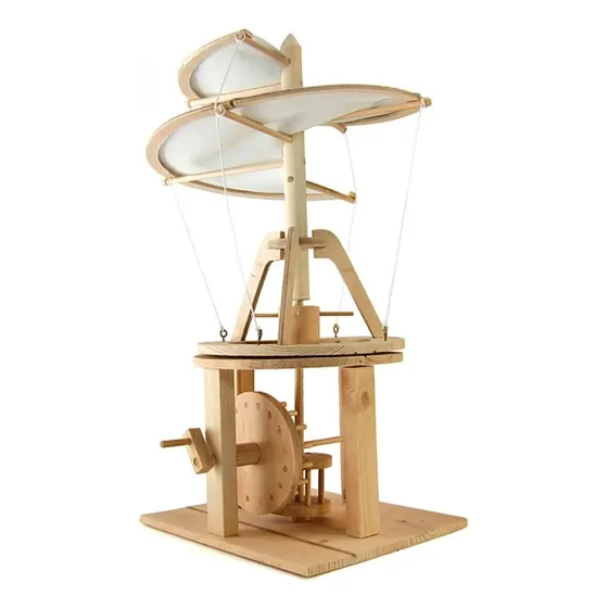 Helicóptero De Madera Da Vinci A Escala - Kit Para Armar