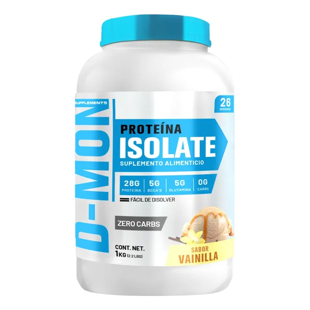 Proteína Whey Hs Hidrolizada Isolate 1kg D-mon Sabores Vainilla