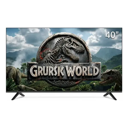 Televisor Inteligente Dled De 40 Pulgadas, Full Hd, Android,