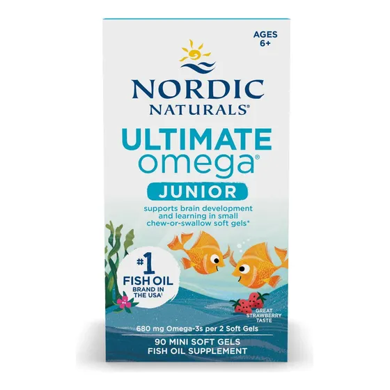 Nordic Naturals Ultimate Omega Junior Niños  90 Softgel Frutilla