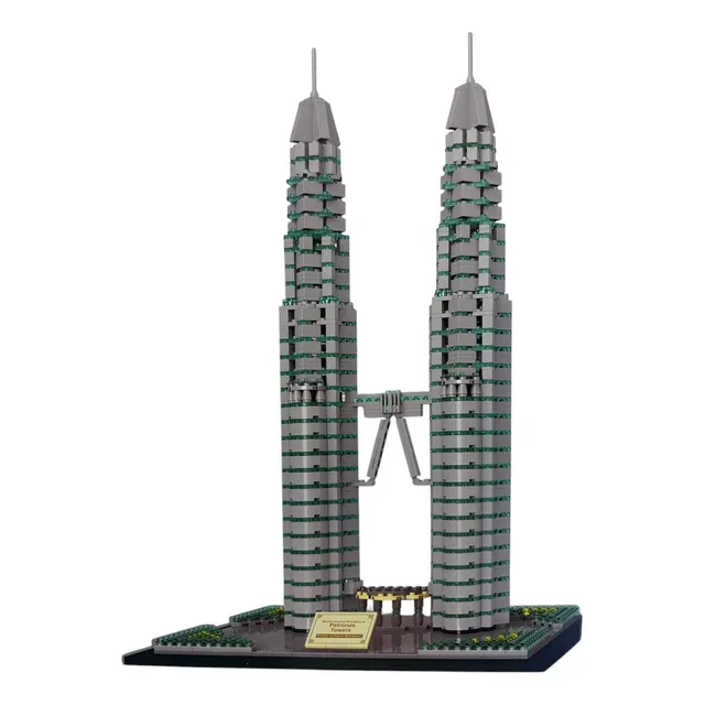 Bloques Construcción X 1875 Pc Torres Petronas Arquitectura!