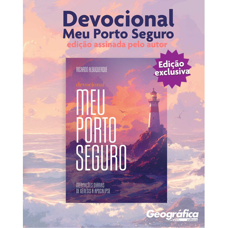 Devocional Meu Porto Seguro Ricardo Albuquerque De Ricardo Albuquerque Editorial Geográfica Capa Mole Em Português 2025 Edição Exclusiva Com Autográfo Personalizado Do Autor Devocional Meu Porto Seguro Ricardo Albuquerque De Ricardo Albuquerque Editorial Geográfica Capa Mole Em Português 2025 Edição Exclusiva Com Autográfo Personalizado Do Autor