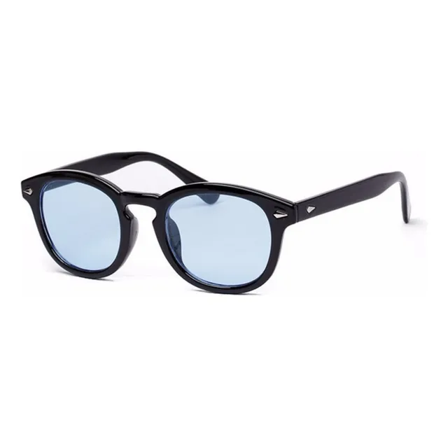 Lentes De Sol Redondas Estilo Jhonny Deep Uv 400 Nuevas