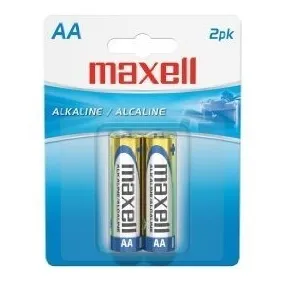 Blister Par Bateria Alcalina Aa 1.5v Maxell, 2 Unds