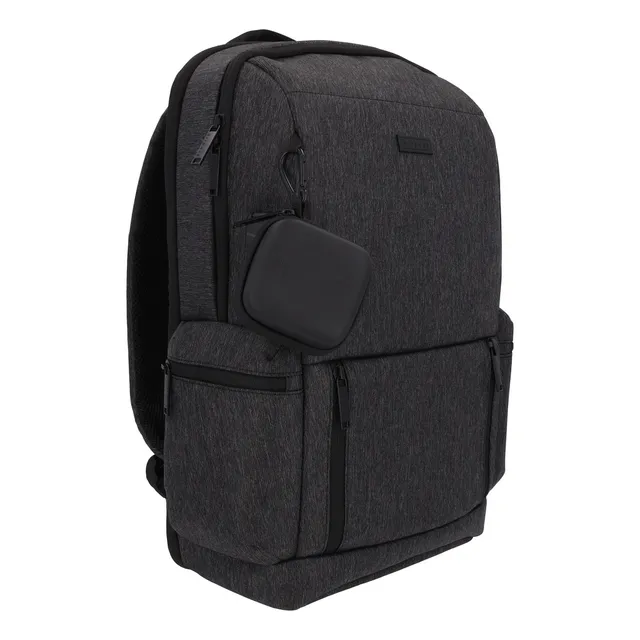 Mochila Ejecutiva Escolar Airpack Portalaptop Sleekcase Color Negro Diseño De La Tela Lisa