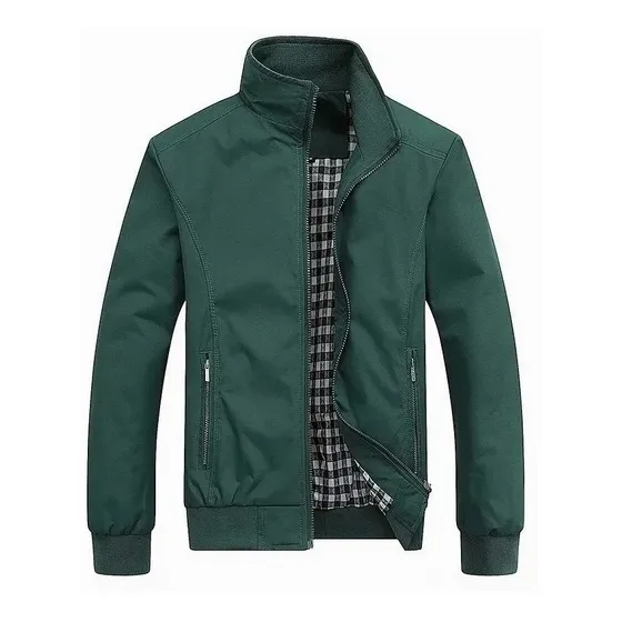 Chamarra Cortavientos Casual Chamarra De Hombre De Color Sól
