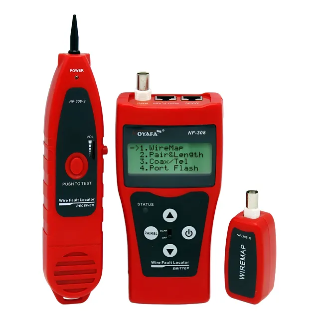 Probador De Cables De Red Nf308s Con Pantalla Lcd Portátil