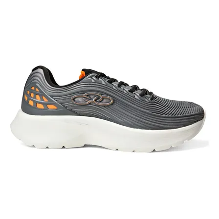 Tênis Masculino Esportivo Fluir Olympikus Chumbo Cinza Escuro Liso 42 Br