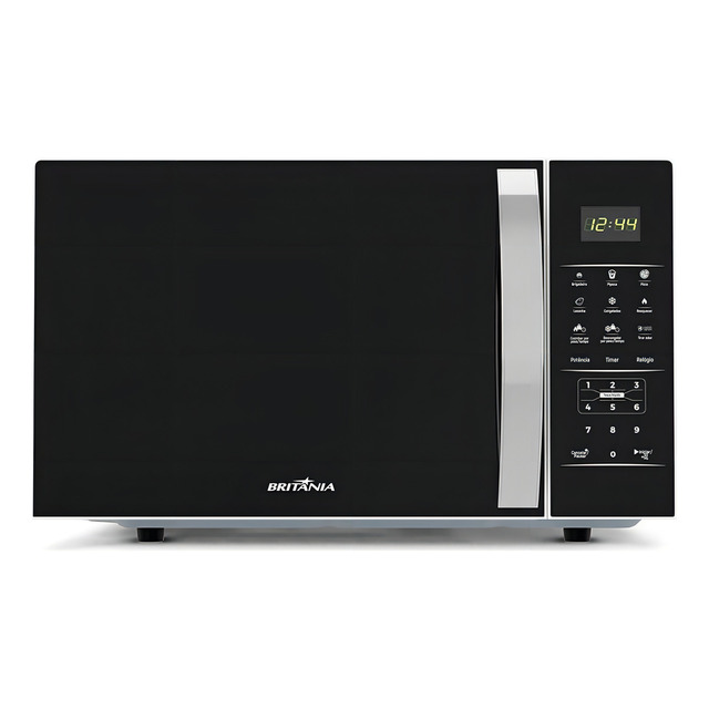 Micro-ondas Britânia 25 Litros Preto 1100w Bmo28 110v Micro-ondas Britânia 25 Litros Preto 1100w Bmo28 110v