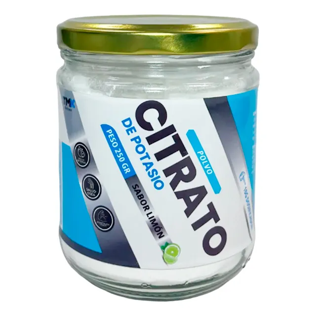 Citrato De Potasio 250gr Tmx Wellness Limón