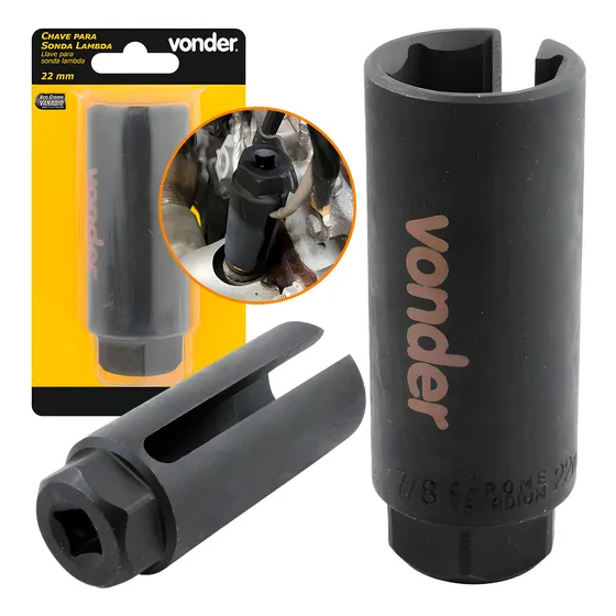 Chave Soquete 22mm P/ Instalar Retirar Sondas Lambdas Vonder