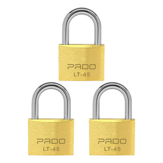 Kit 3 Cadeado Pado 45mm Lt Mesmo Segredo Resistente E Chaves Kit 3 Cadeado Pado 45mm Lt Mesmo Segredo Resistente E Chaves