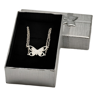 Pulsera Moderna Mariposa Con Doble Cadena Plata 925 Pulsera Moderna Mariposa Con Doble Cadena Plata 925