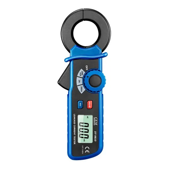 Cem Dt-9810 Mini Pinza Medidor De Corriente De Fugas 200 A