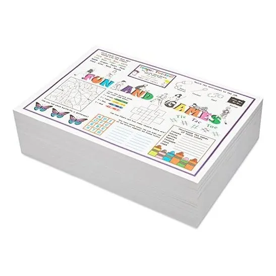 Paterson Paper White Paper Placemats Disposable - 10 Kkbc8